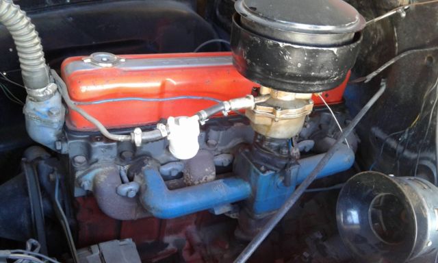 1954 chevrolet 3100 pickup truck - 5 window - red/white 235 standard