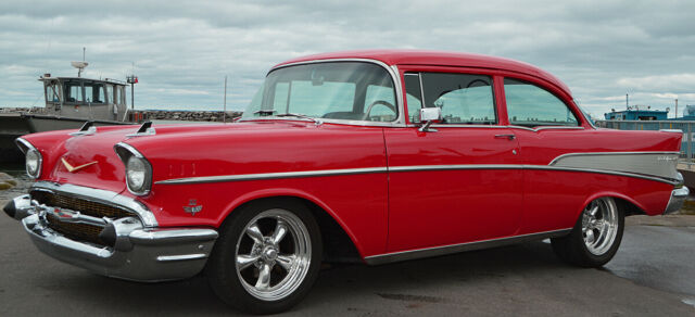 1957 chevrolet bel air 210 custom 2 door sedan 400 automatic a/c 12 bolt
