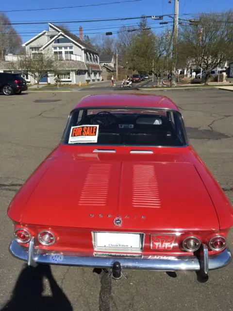 classic red 1964 chevrolet chevy corvair monza spyder 10,000 original miles