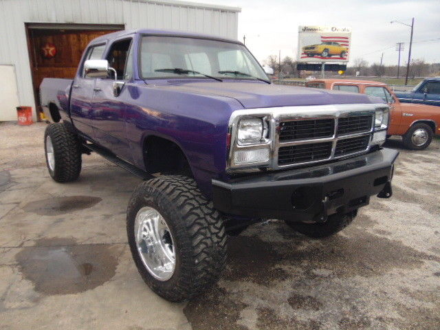 dodge first gen crew cab short bed 4wd cummins diesel american force lifted 40's