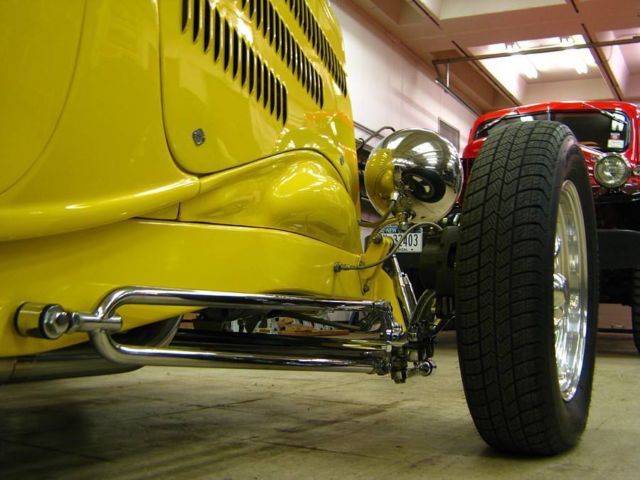 1933 ford coupe hot rod rat rod fiberglass body -chevy motor 383