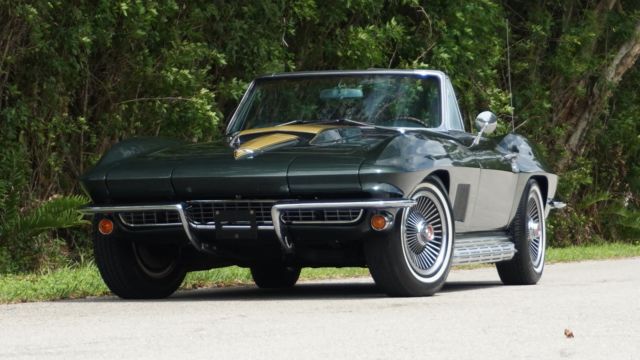 #matching l79 350hp 4-speed goodwood green two top roadster