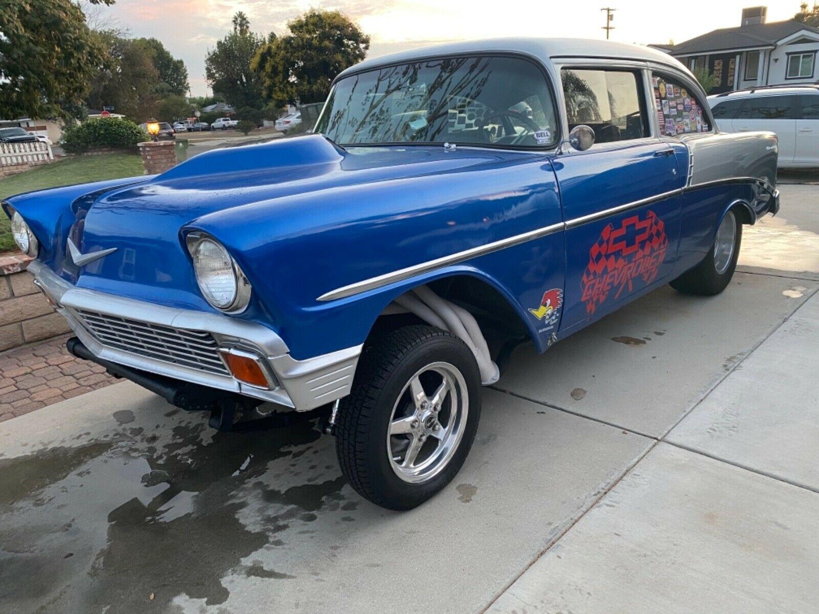 1956 chevrolet bel air/150/210 56 chevy gasser 468 dual quad big block th400