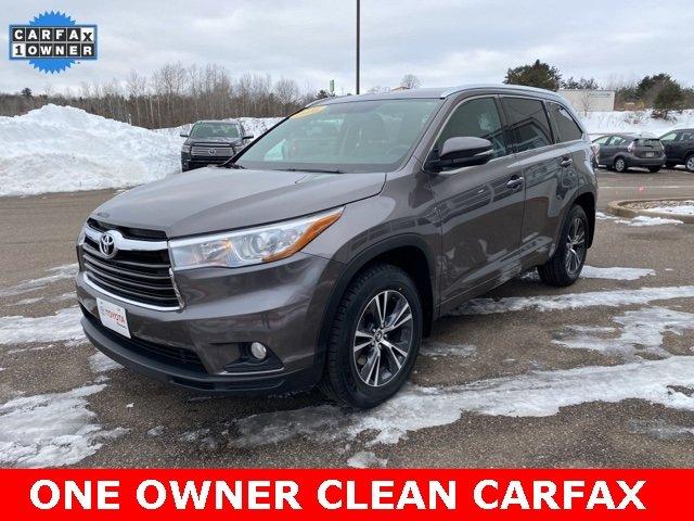 used 2016 toyota highlander xle v6 wausau, wi 54401 for sale in rib mountain, wisconsin