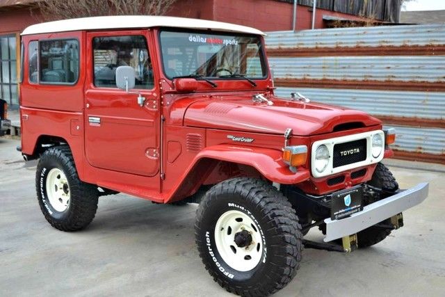 79 fj-40, fresh restoration, freeborn red, hardtop, power steering, a/c !!