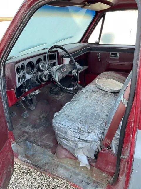1983 gmc sierra 2500 pickup red rwd manual
