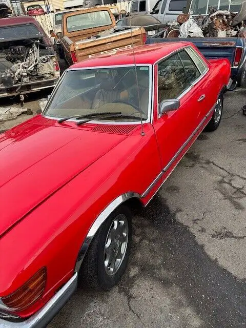 1973 mercedes 450slc red