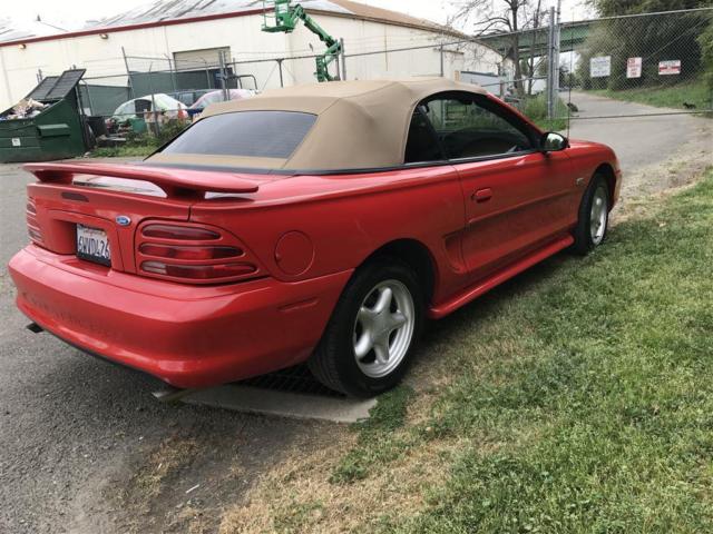 1994 ford mustang gt convertible red v8 automatic