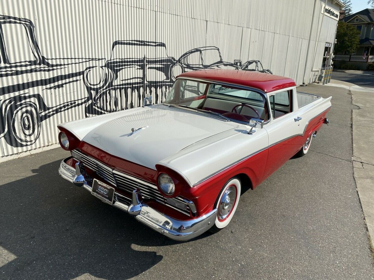 1957 ford ranchero 64314 miles red/white pickup