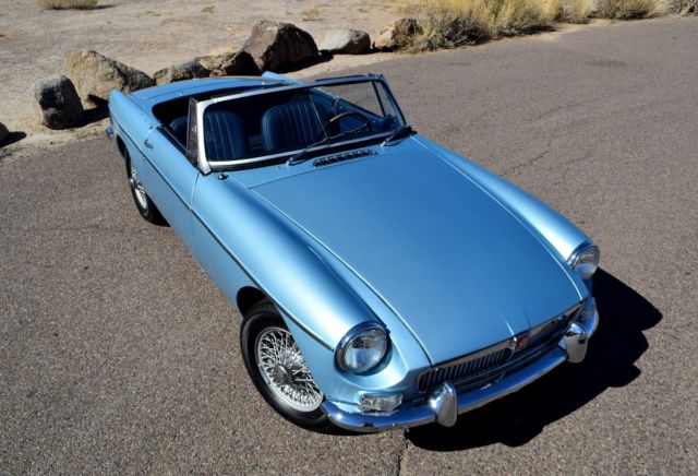 1965 mgb roadster - fresh restoration - blue/blue - british classic