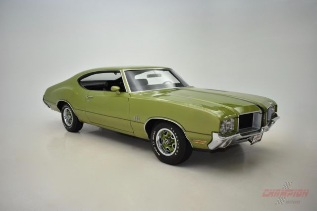 1971 oldsmobile 442 38,290 miles green coupe v8 automatic
