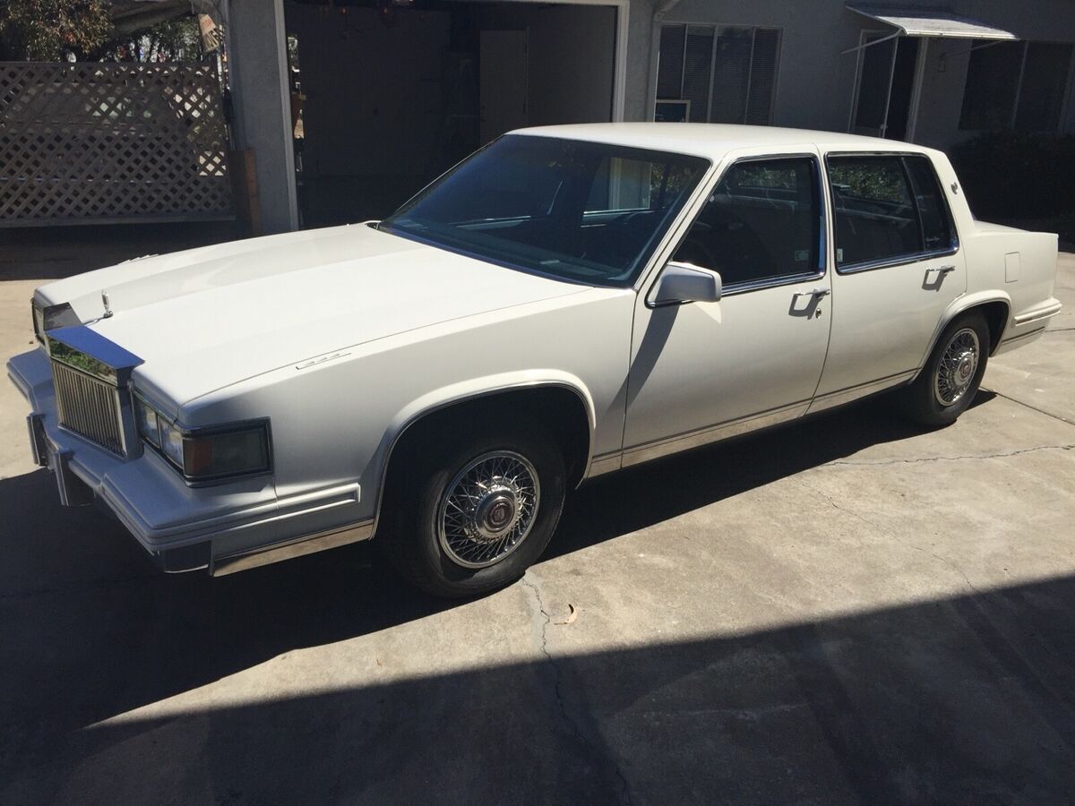 1986 cadillac deville sedan white base