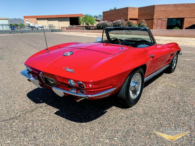 1964 corvette roadster - 327ci 365hp - 4-spd - both tops - knock offs - wow!!