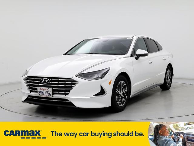2021 hyundai sonata hybrid blue