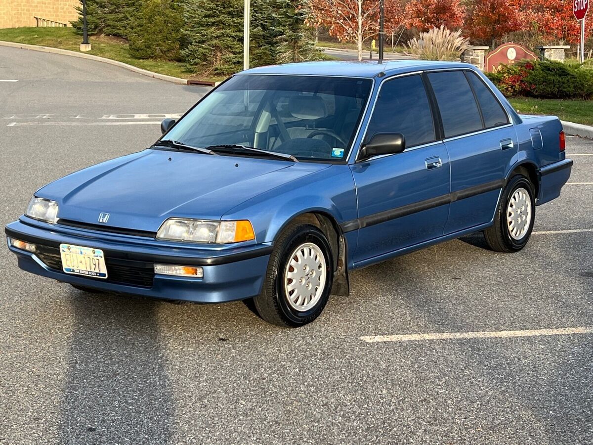 1991 honda civic blue fwd automatic lx