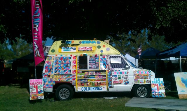 ford ice cream truck/van, festival snacks truck/van