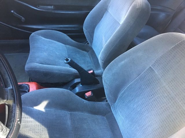 1992 red honda civic hatch; good solid car; gsr transmission