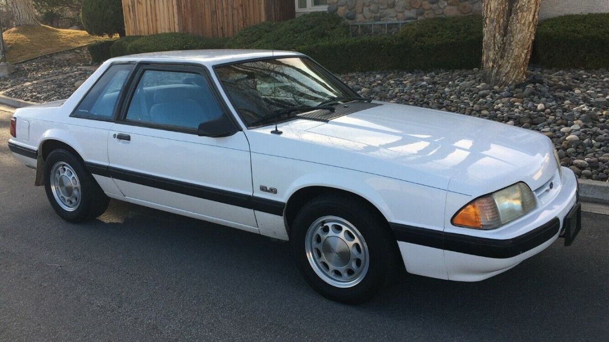 1990 mustang lx 5.0 notchback fox body 100% all original elderly owned