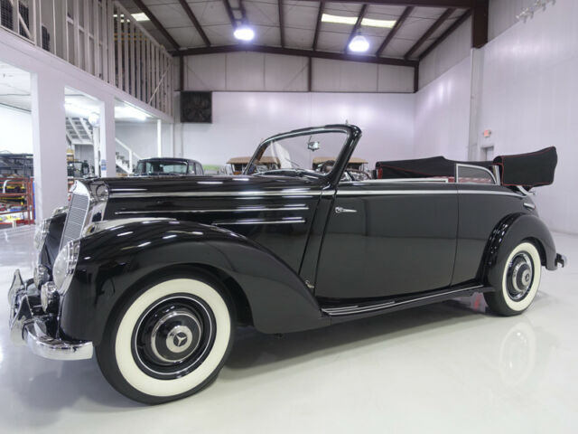 1952 mercedes-benz 220 cabriolet b | several rare options | fitted luggage