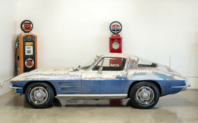 1964 corvette coupe stored since 1970's solid frame arrow-straight body 327