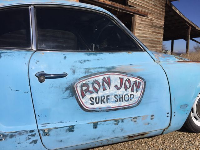 1966 vw volkswagen karmann ghia patina surf shop rat rod no reserve!