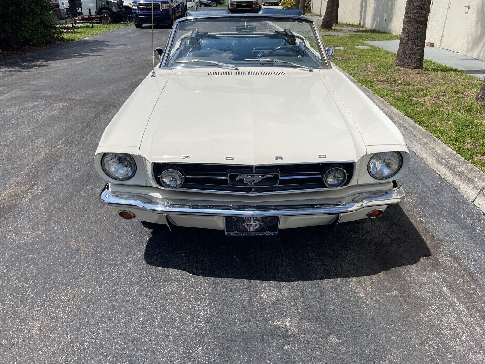 1965 ford mustang 289 v8 engine manual trans like new white vinyl