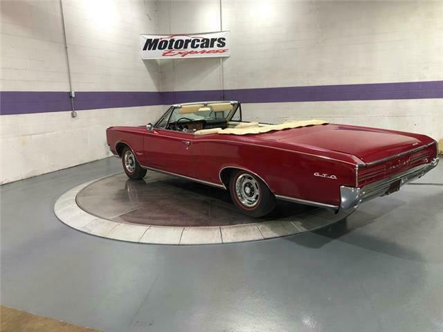 1966 pontiac gto 27,663 miles convertible 4 speed manual