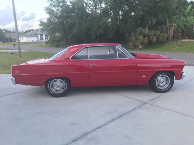 1967 nova 2 door hardtop, ss clone, factory v-8 / 4speed, 275 hp 327, muncie