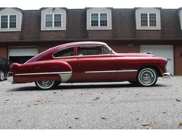 1948 cadillac series 61 19,094 miles red coupe 350 cu-in v8 automatic