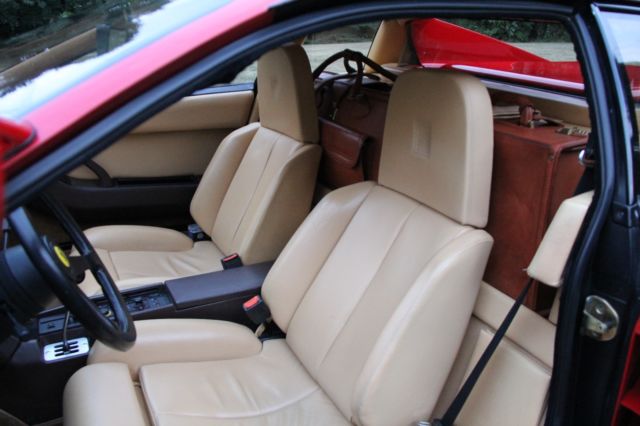 1986 ferrari testarossa monospecchio euro spec/service history/2 owner/luggage