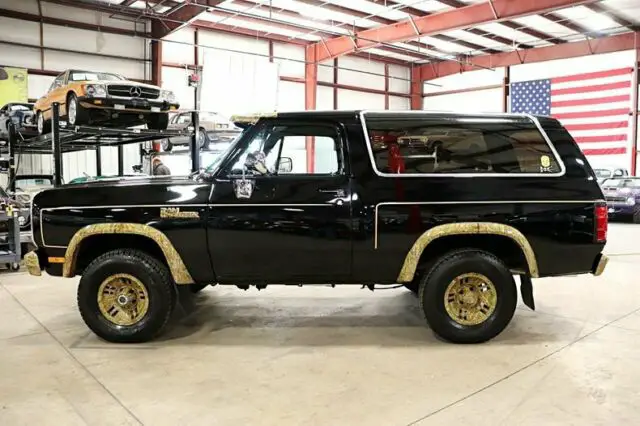 1985 dodge ramcharger 3034 miles black suv v8 automatic