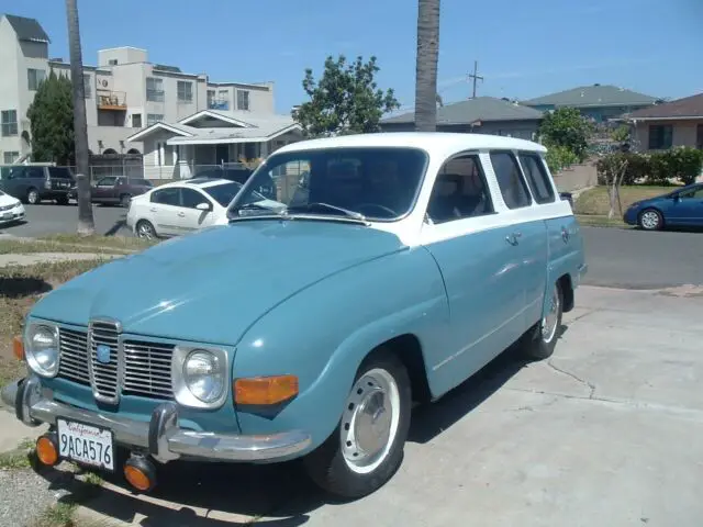 1970 saab 95 vintage v4 7 seat wagon