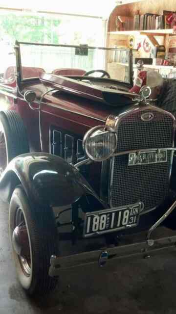 1931 model a ford crimson red all metal body with s10 high speed transmission