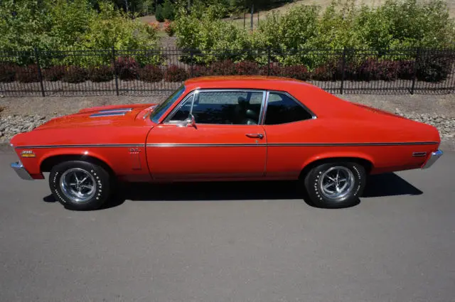 documented '70 nova super sport 396/375 l78 4 speed cranberry red 32k miles