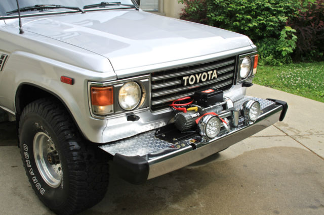 1985 toyota land cruiser fj60 v8 power 350 short chevy block roof rack fj62