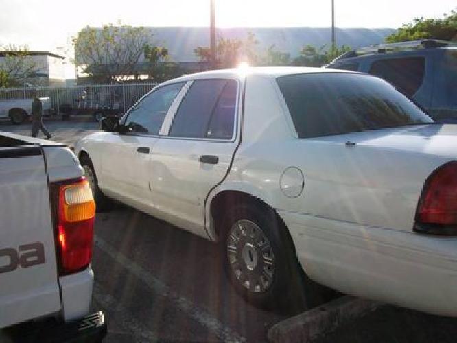 2005 ford crown victoria police interceptor-white in miami, fl