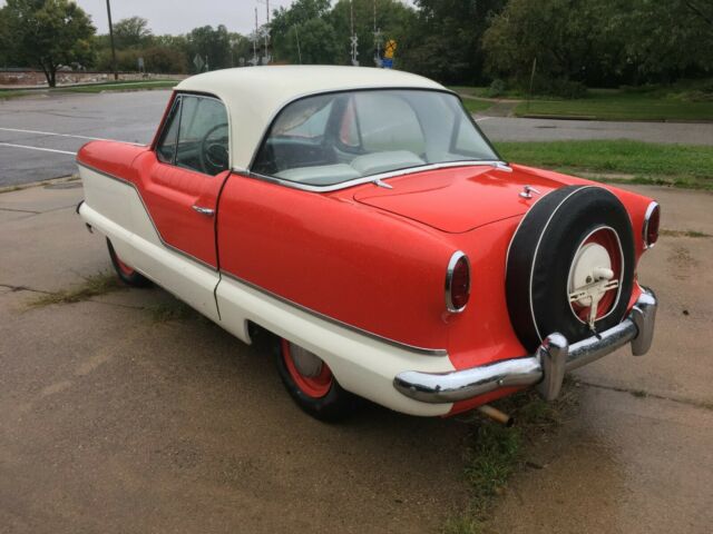 1960 nash metropolitan 43083 miles red and white 1500cc 4cyl manual new brakes