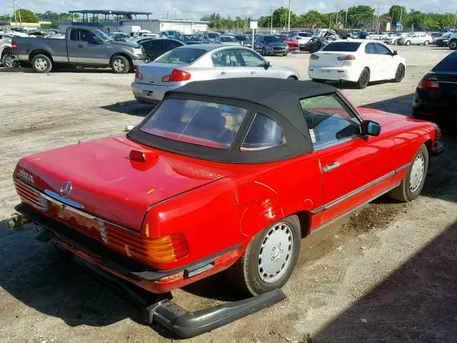 1986 mercedes-benz 560 sl for sale repairable damage like new