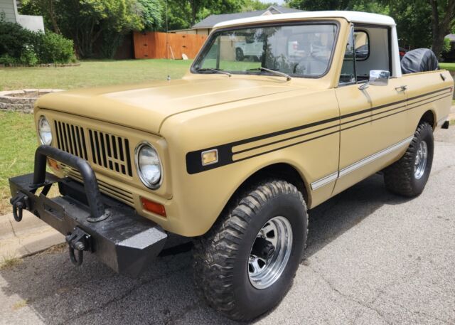 1974 international scout ii half-cab convertable 4x4