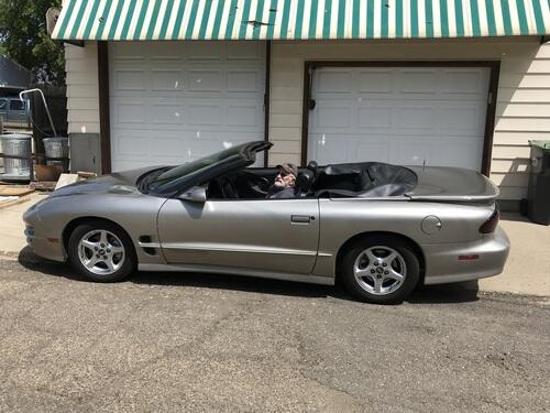 2002 pontiac transam v8 convertible. great condition. has been stored inside