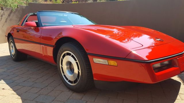 1985 red corvette with 972 original miles