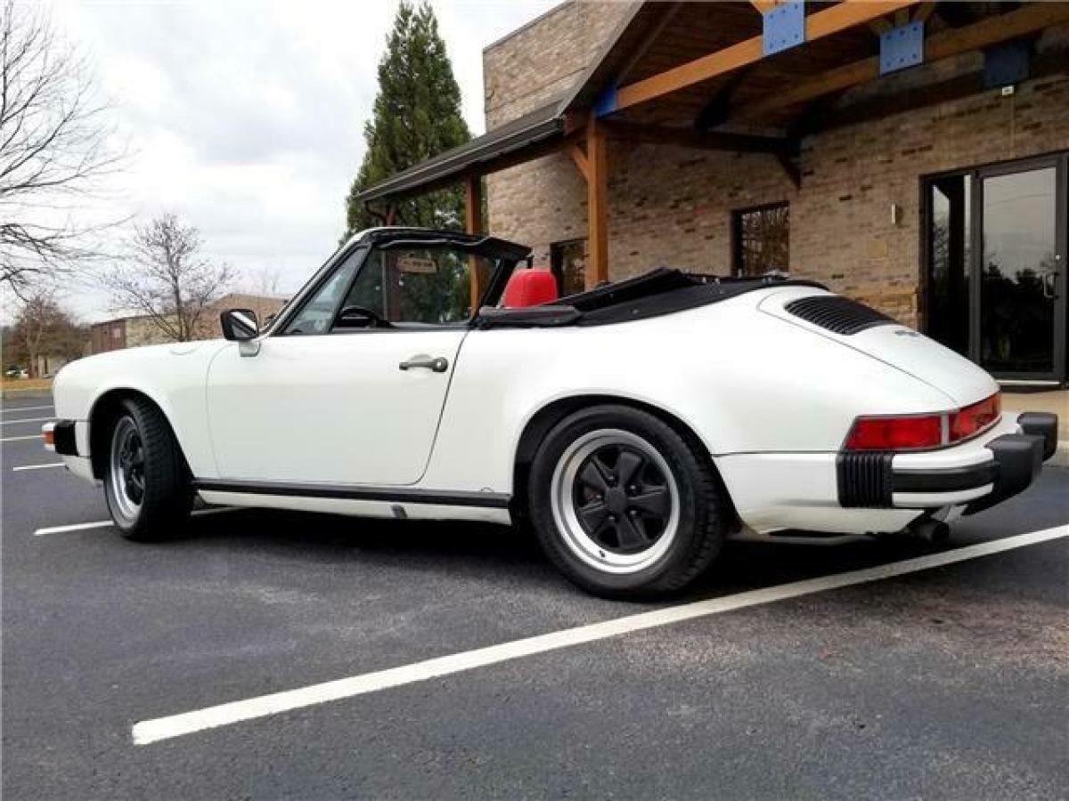 1983 porsche 911 sc cabriolet special can-can red interior clean carfax