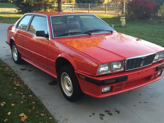 1984 maserati bi turbo - 1987 maserati spyder