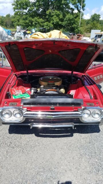 red 1963 ford thunderbird deluxe convertible