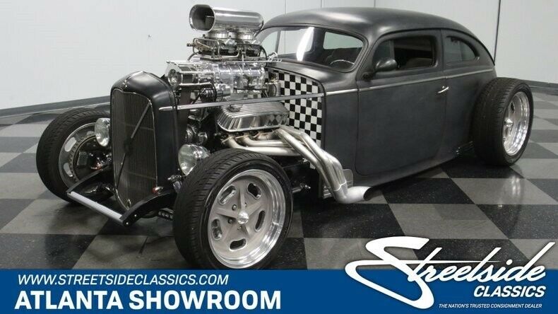 classic vintage chrome european 544 hot rod 454 v8 auto transmission black