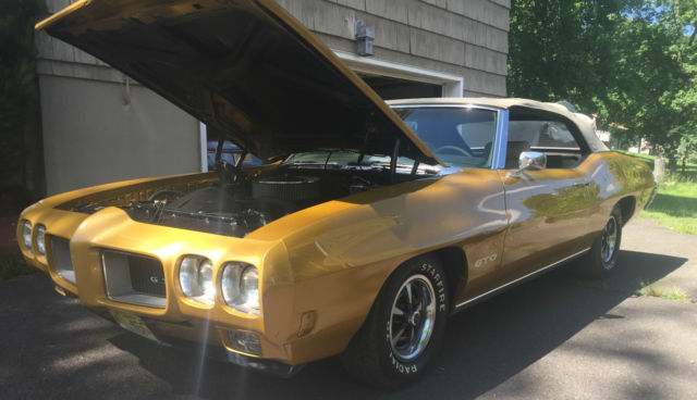 1970 pontiac gto convertible 242 real gto conv p/t p/w pdb p/s hood tac 400 auto