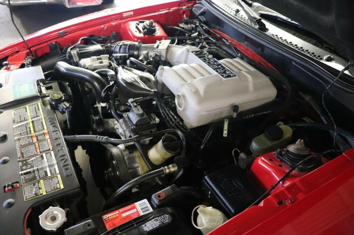 low miles original indy pace car svt cobra rio red saddle interior convertible