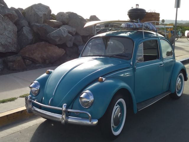 1967 volkswagen beetle, with roof rack and 4 new tires and brand new spare
