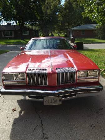 1977 oldsmobile cutlass supreme brougham red 2dr landau top 87k original miles