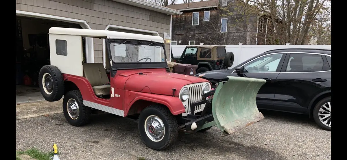 1958 willys cj-5 red
